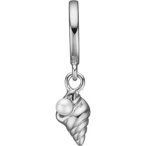 Image of sølv Collect armbånds charm Sea Shell muslingeskal med ferskvands perle fra Christina Collect